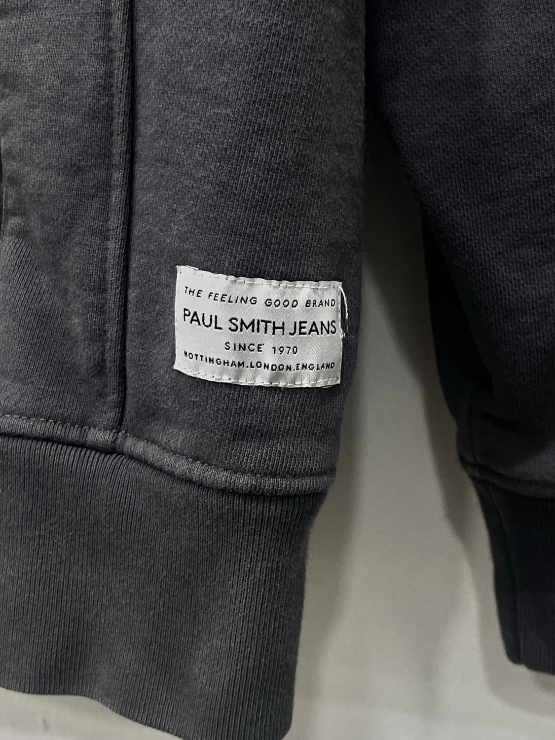 폴스미스 그레이 자수로고 후드집업 M 상품이미지5