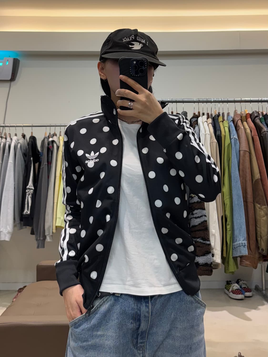 아디다스 파이어버드 도트 패턴 트랙탑 상품이미지9