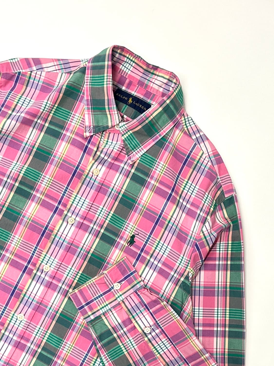 polo pink multi color shirt  상품이미지1