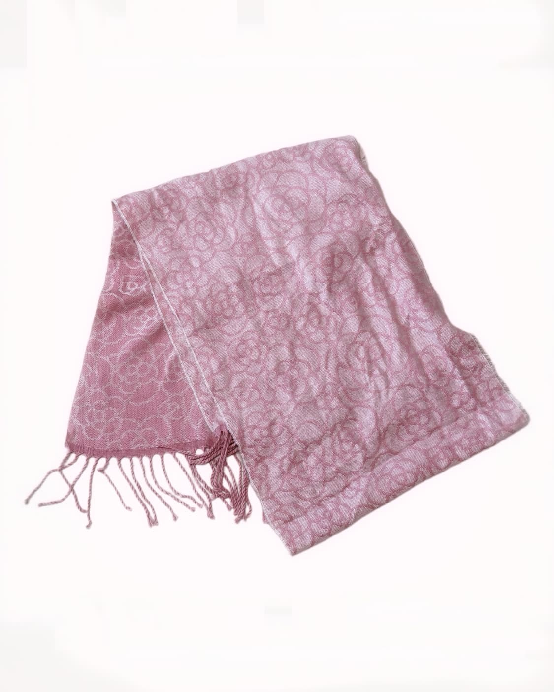 일본 히메갸루 장미 포인트 연핑크 진핑크 레이어드 머플러  상품이미지3