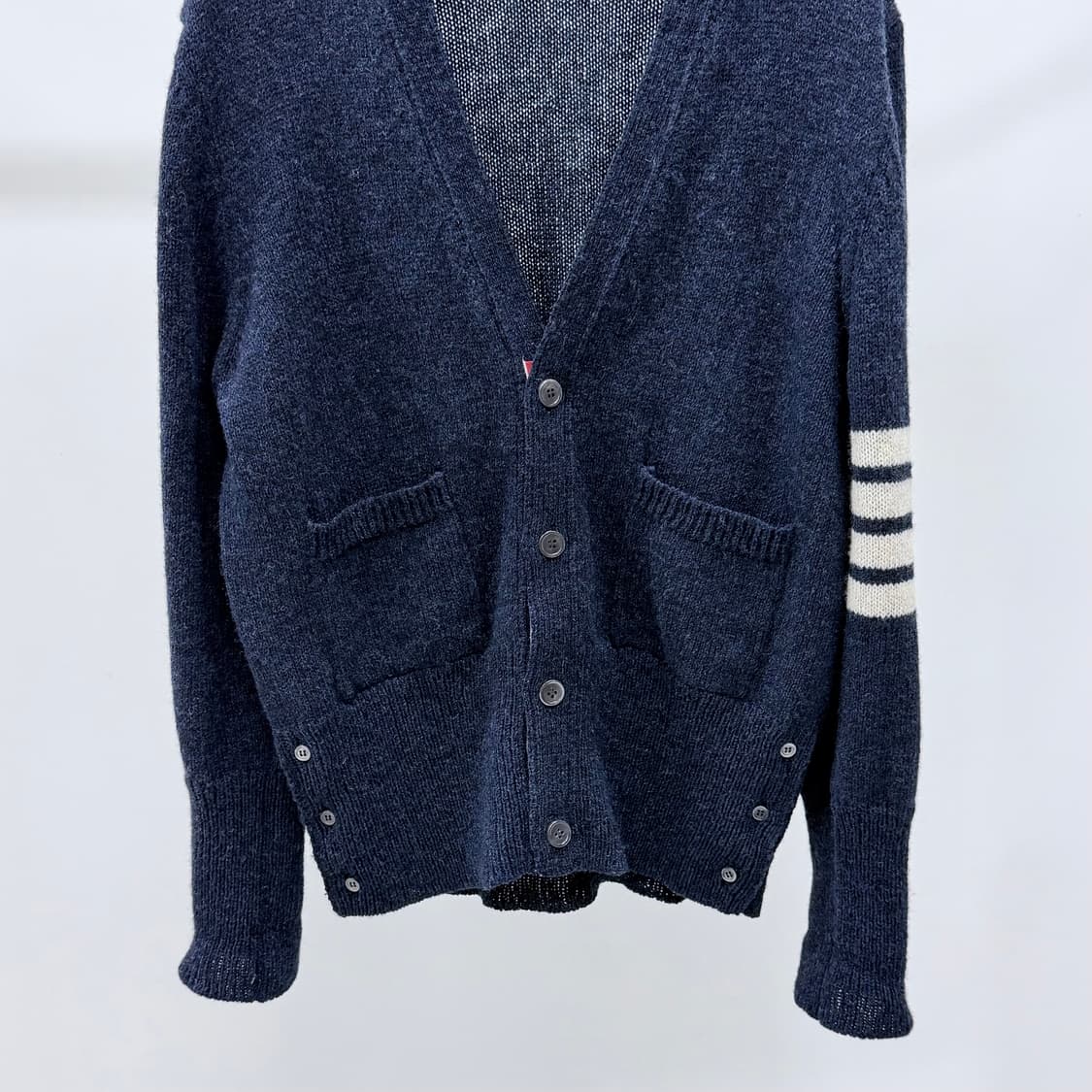 [S급/3] 톰브라운 사선완장 셰틀랜드 울 가디건 네이비 상품이미지4
