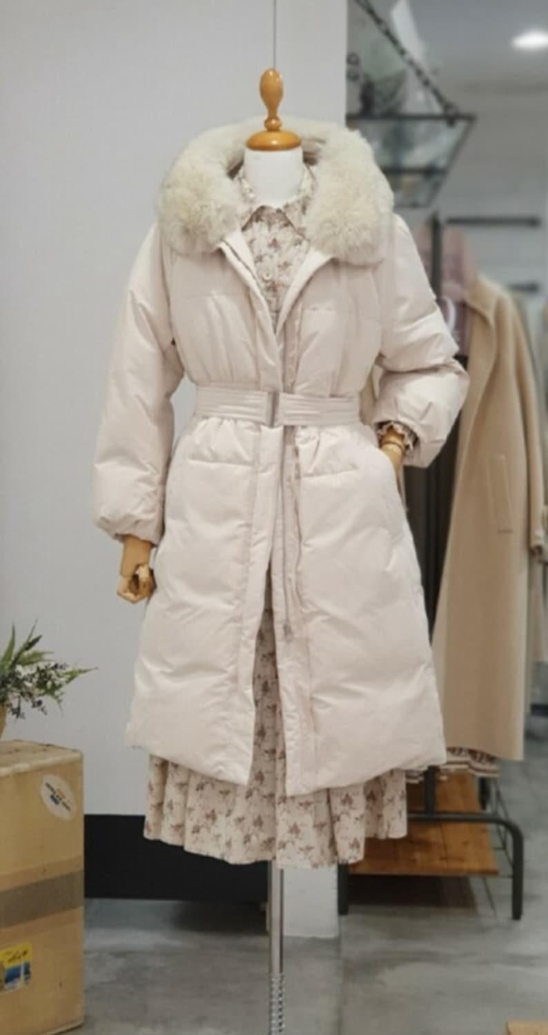 여성 S 써스데이아일랜드 폭스퍼 오리털 패딩 상품이미지8