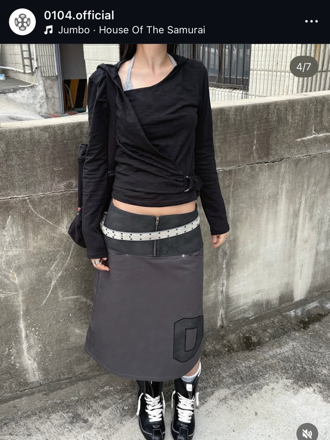 0104 belted wrap hoodie 상품이미지3