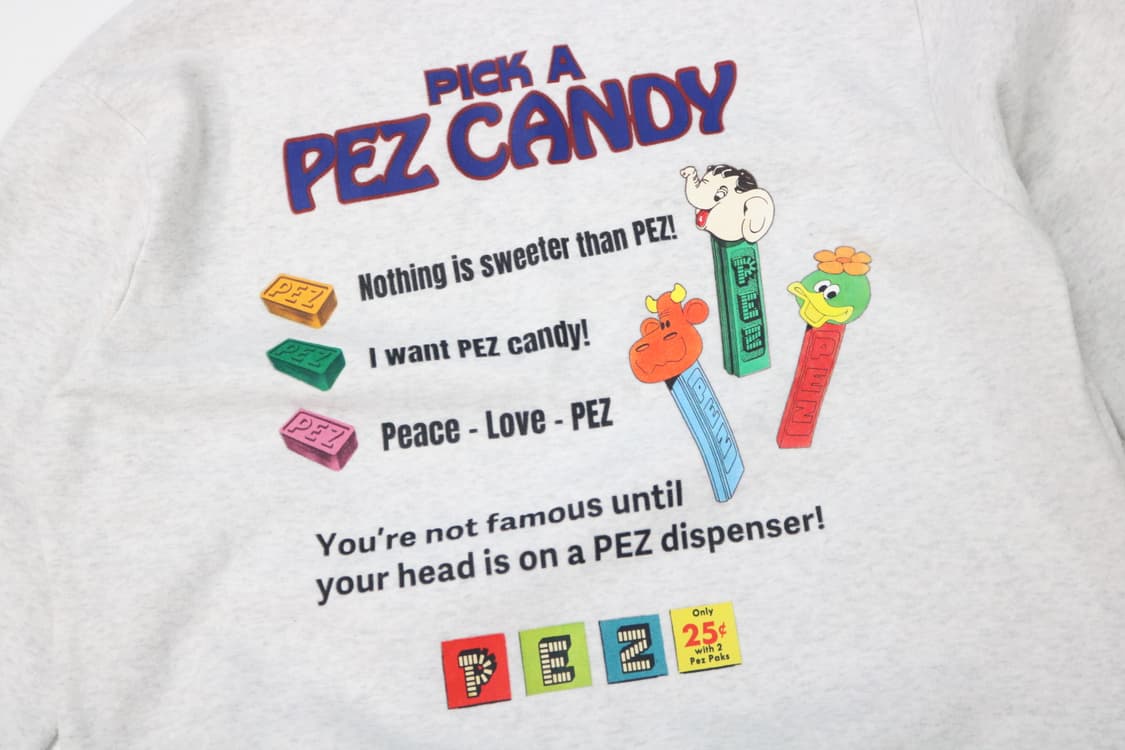 PEZ 페즈 빈티지 오토밀 그래픽 기모 스웻셔츠 (L) 상품이미지3