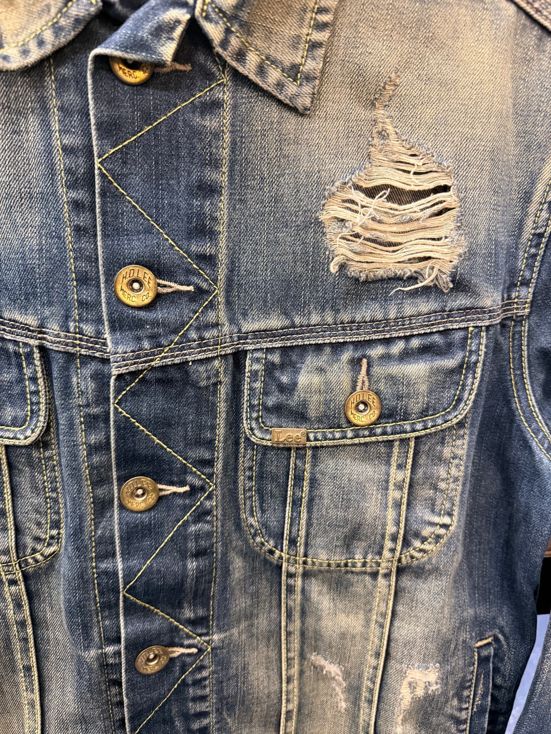 Lee 스톰라이더 디스트레이드 데님 자켓 상품이미지6