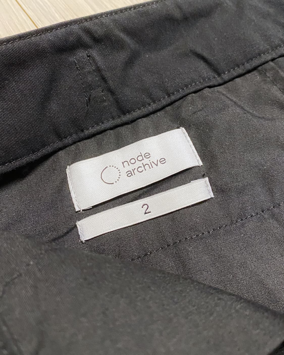 (새상품) 노드아카이브 레귤러 테이퍼드 치노 팬츠 (블랙_2사이즈) 상품이미지8