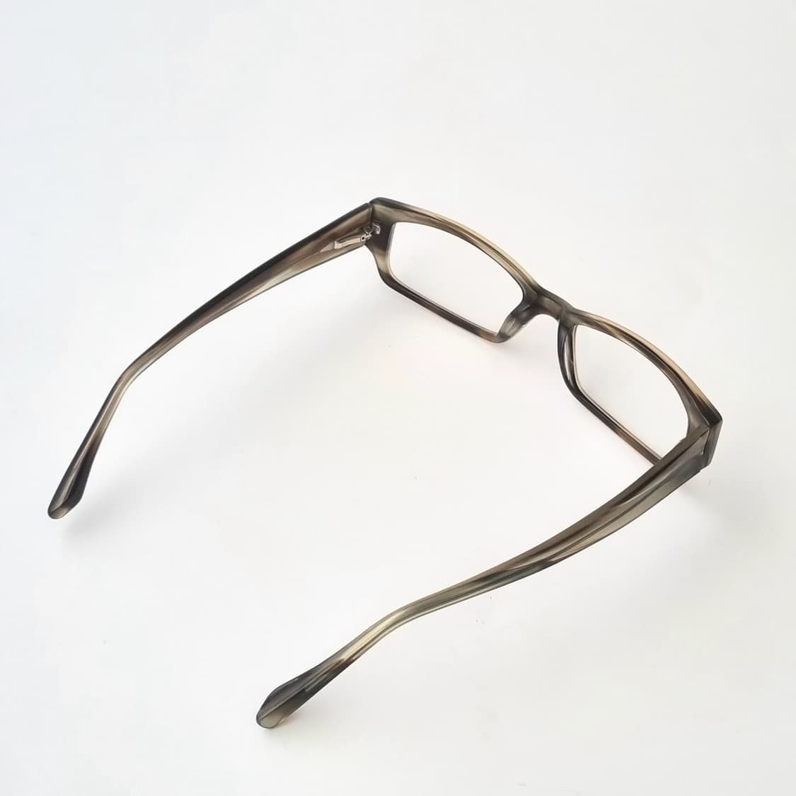데드스탁 시크한 브라운 마블 직사각형 뿔테 안경테 612 상품이미지5