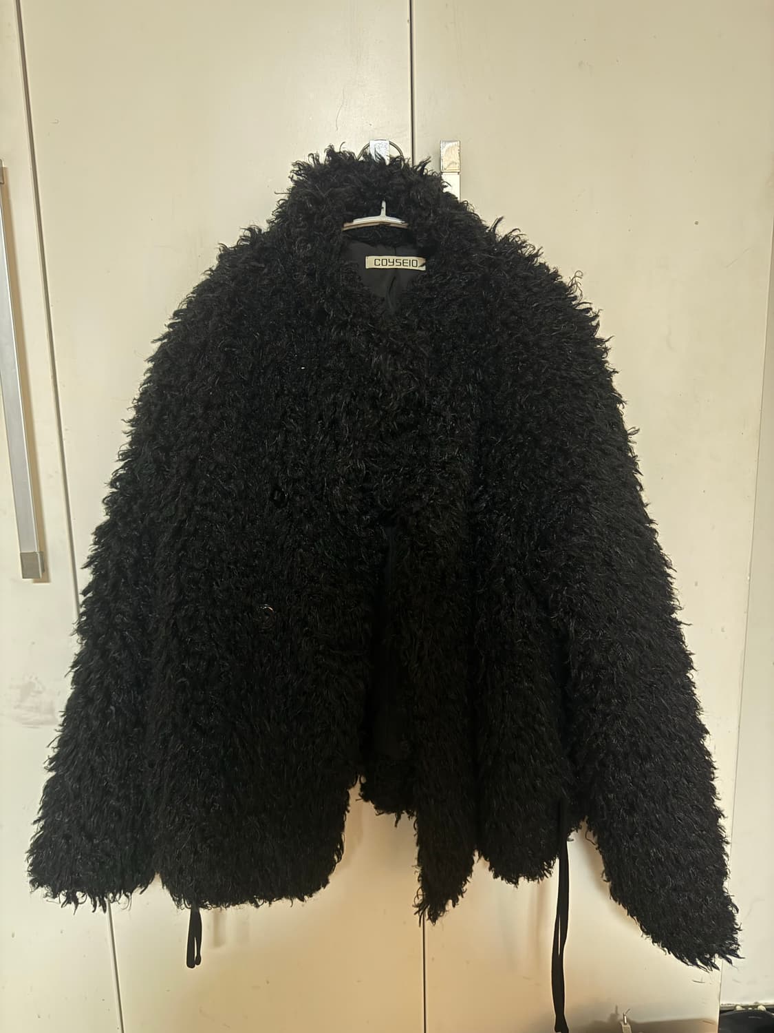 Coyse 코이세이오 hairy fur jaket black 상품이미지5