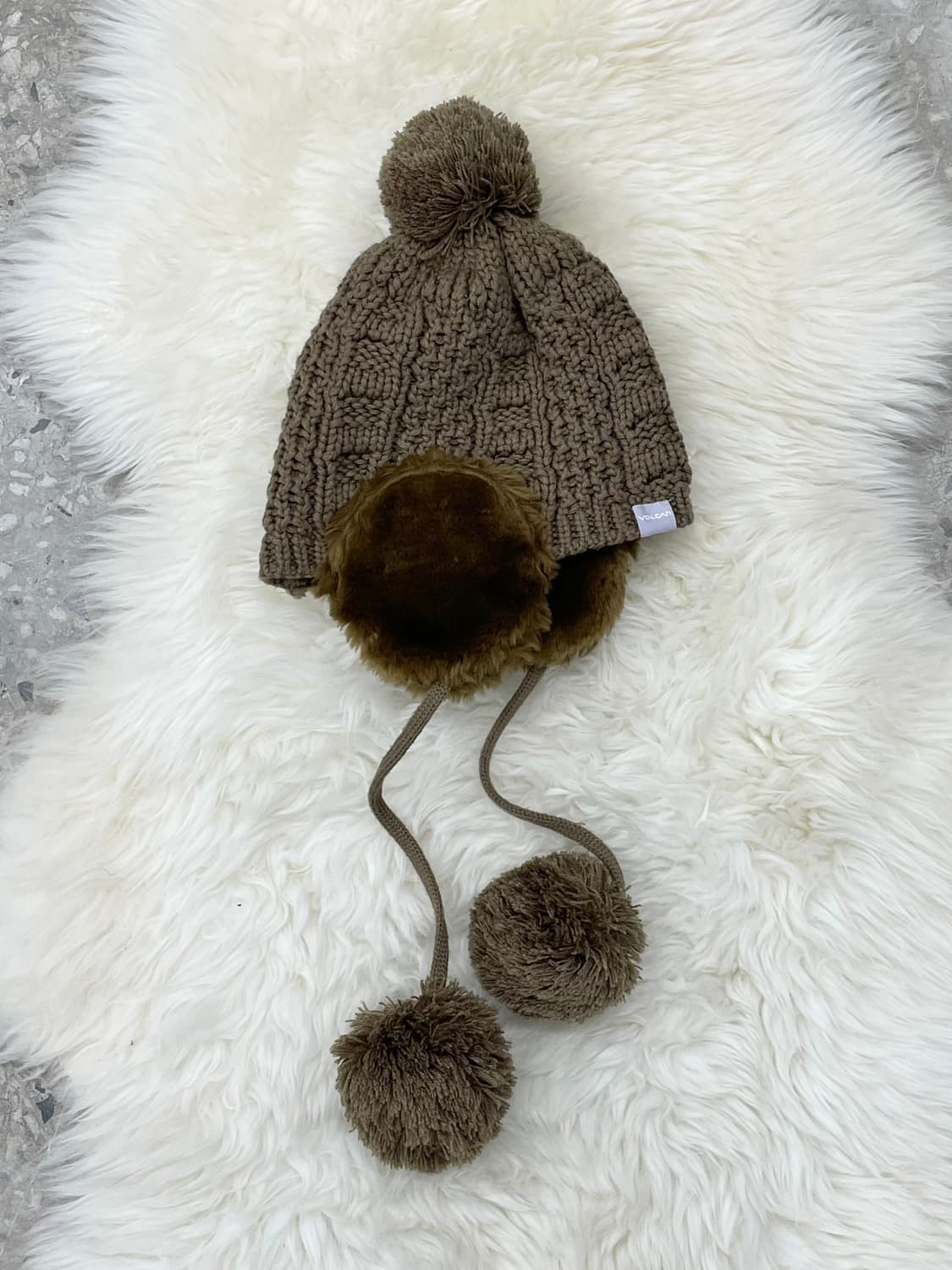 브라운 이어머프 방울 비니 상품이미지5