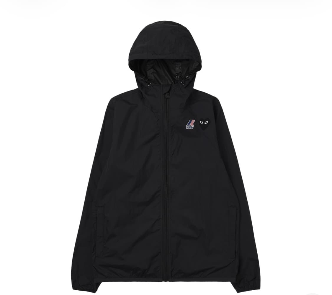 [L] 꼼데가르송 x 까웨 풀 집 자켓 블랙 상품이미지1