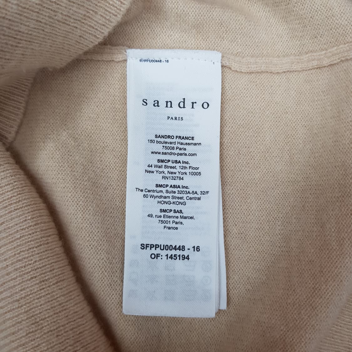 Sandro 스프라이트 카라넥  울 블렌드 니트 1사이즈 상품이미지7