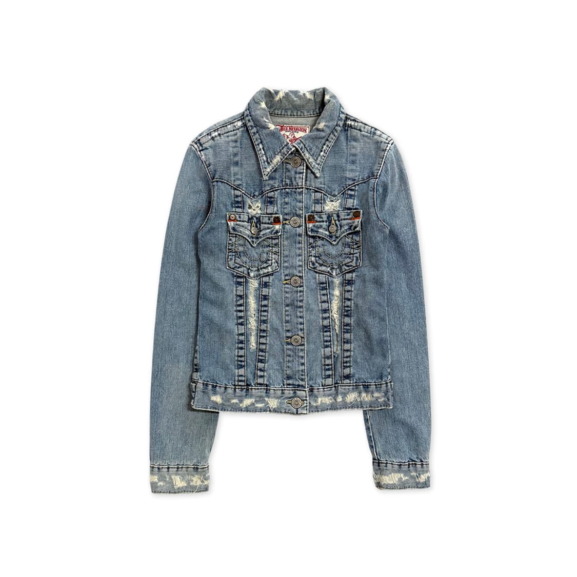트루 릴리전 디스트레스드 데님 자켓 상품이미지1