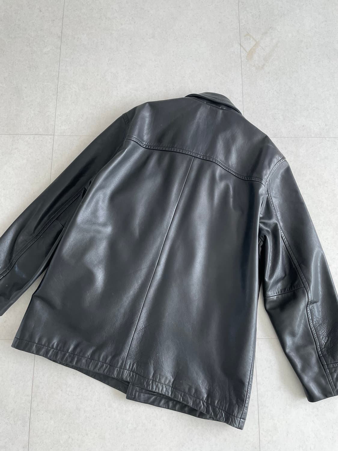 [XL] 올드 갭 레더 카코트 블랙 상품이미지3