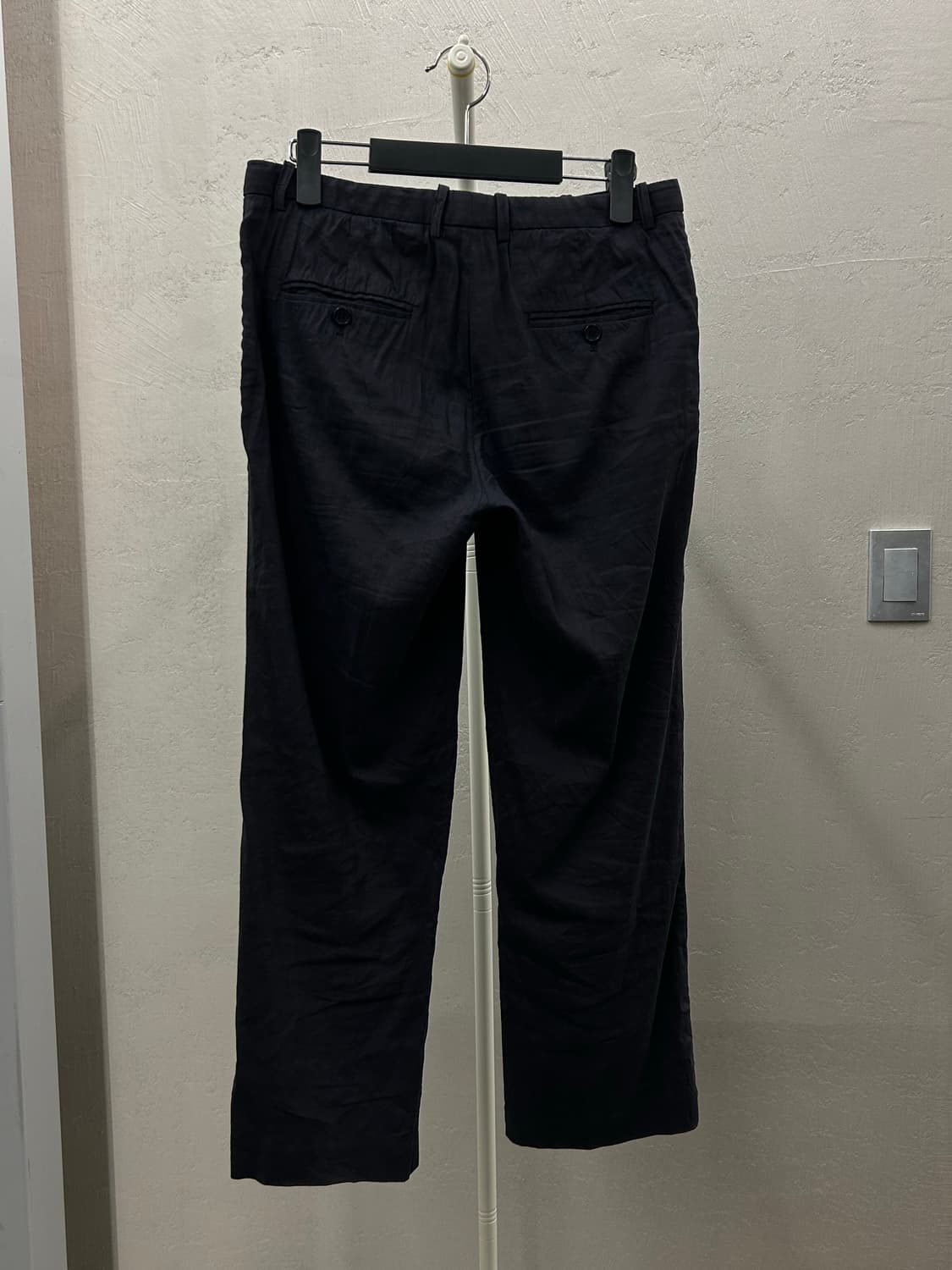 Theory 띠어리 네이비 구김 여성 비지 상품이미지3