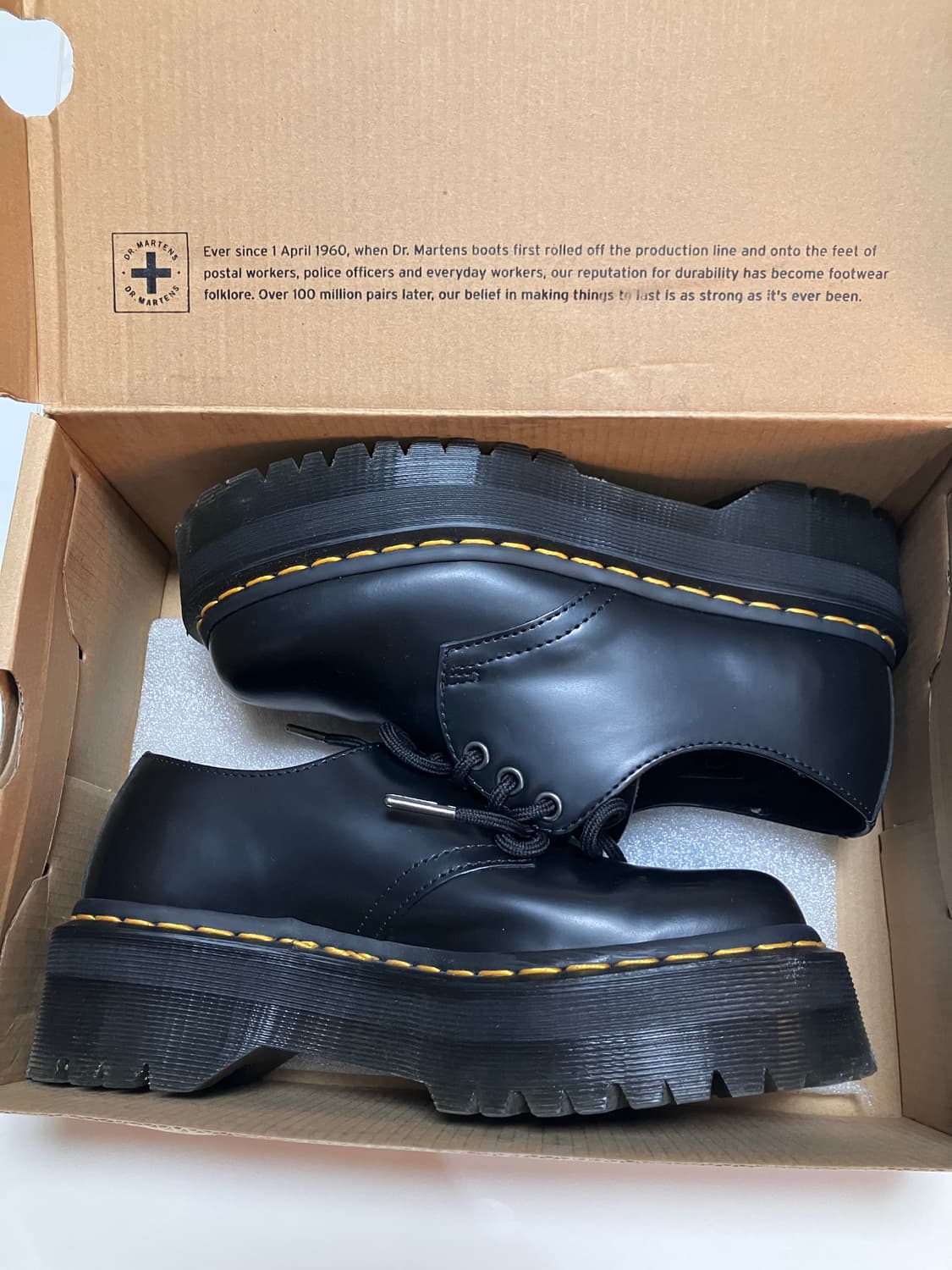 4시간착용 새거같은 닥터마틴 쿼드 1461 로퍼 uk4  us6 상품이미지2