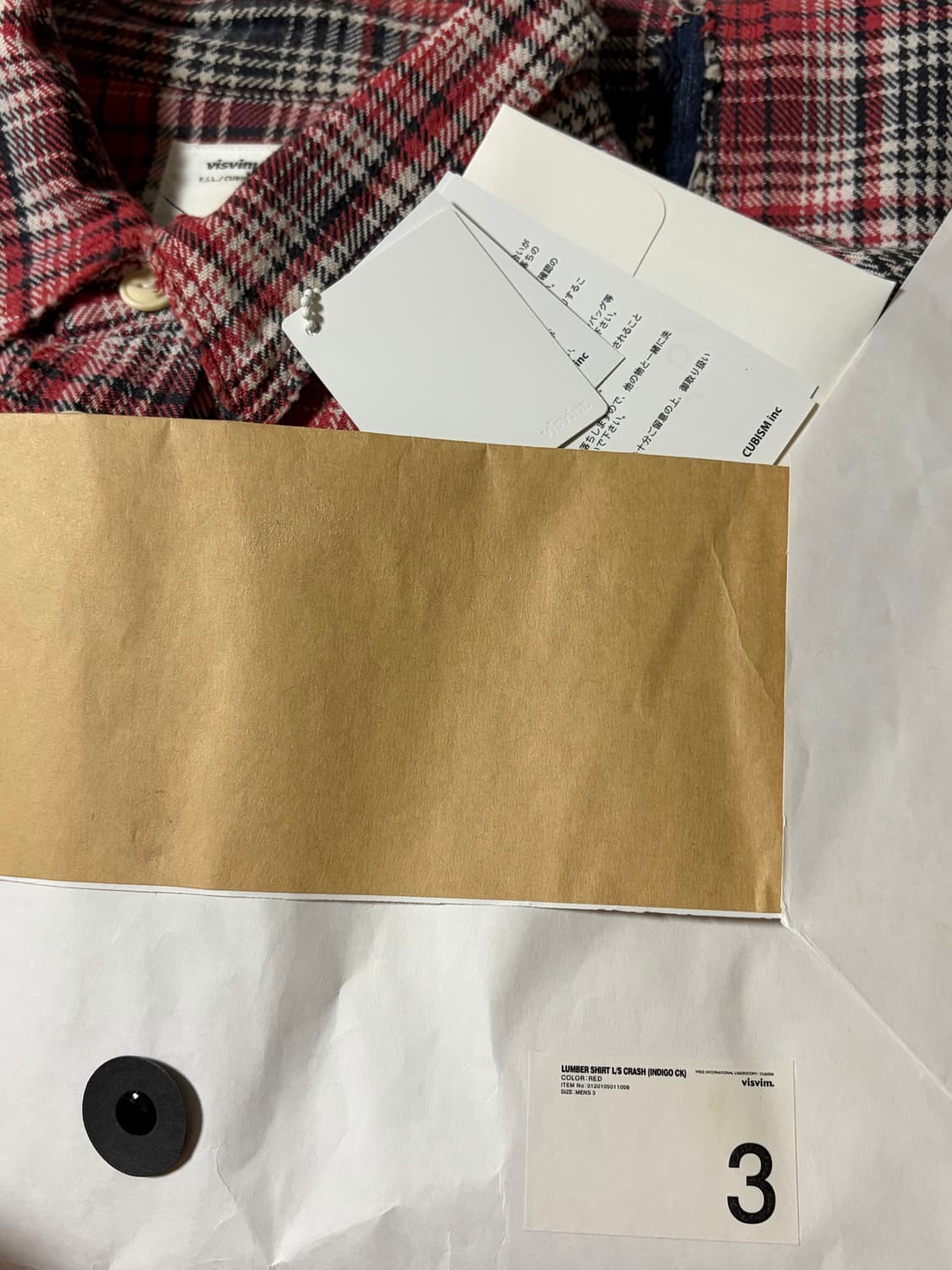 비즈빔 20ss 럼버셔츠 크래쉬 인디고/레드 3 상품이미지8