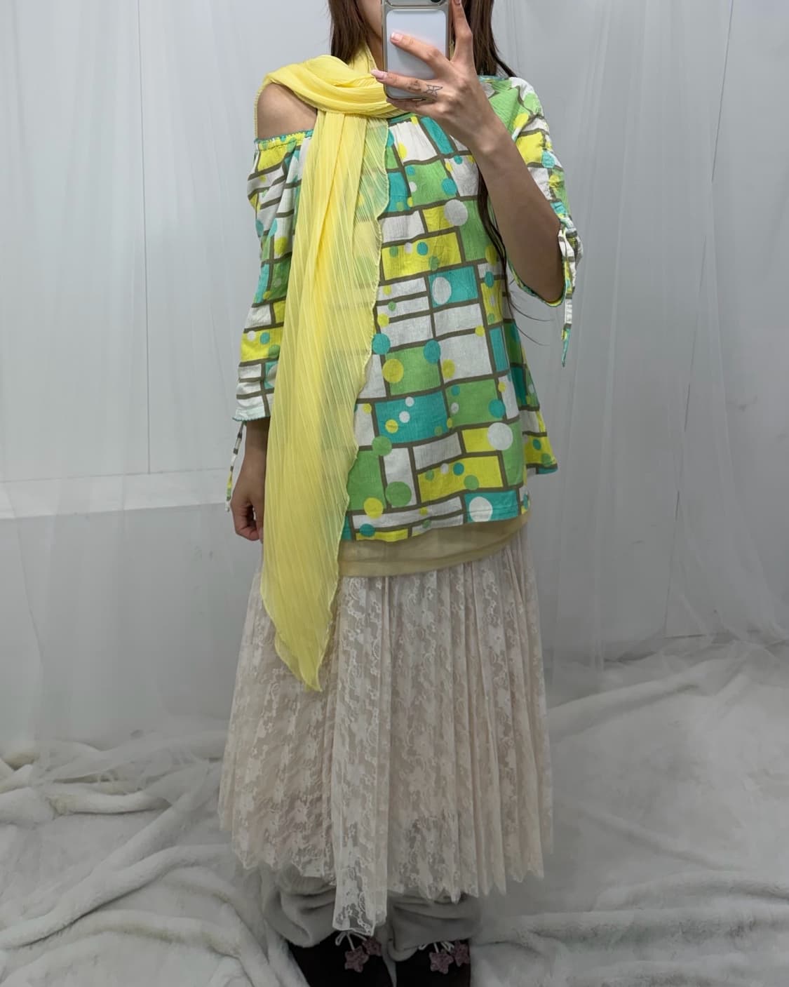 𖤐레몬 도트 하구미 set𖤐  상품이미지2