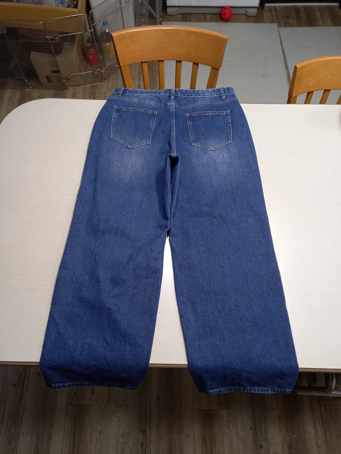 34-35 JS. NEWYORK 워싱 와이드진 찢청 35-259 상품이미지2