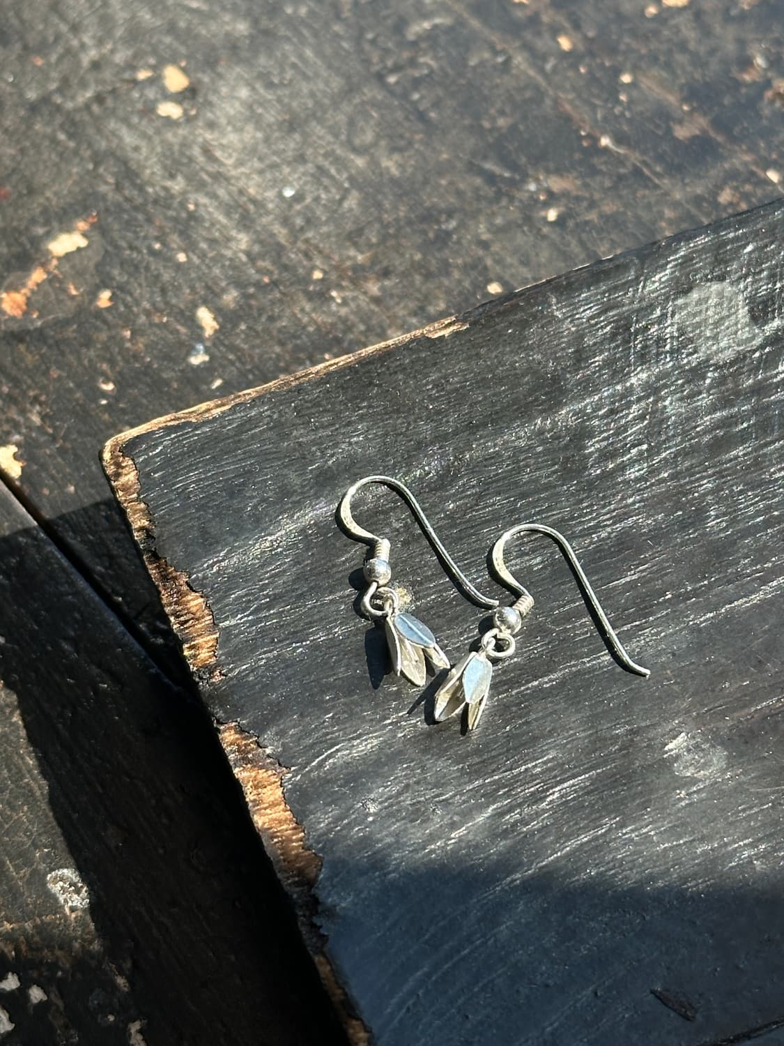 Dainty Tulip Bud Drop 925 Silver Hook Ea 상품이미지2