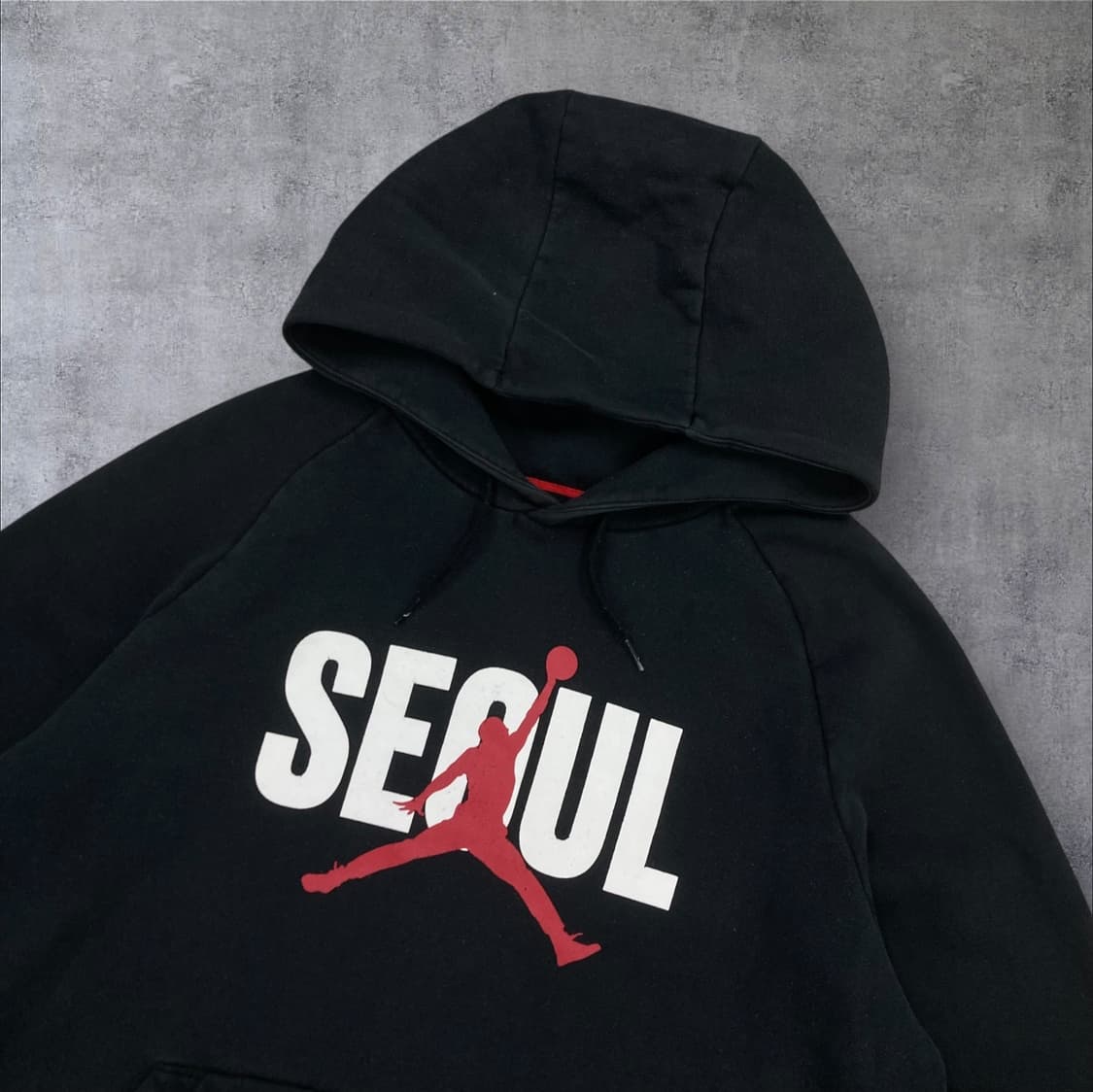 조던 블랙 컬러 빅로고 후드티 상품이미지2