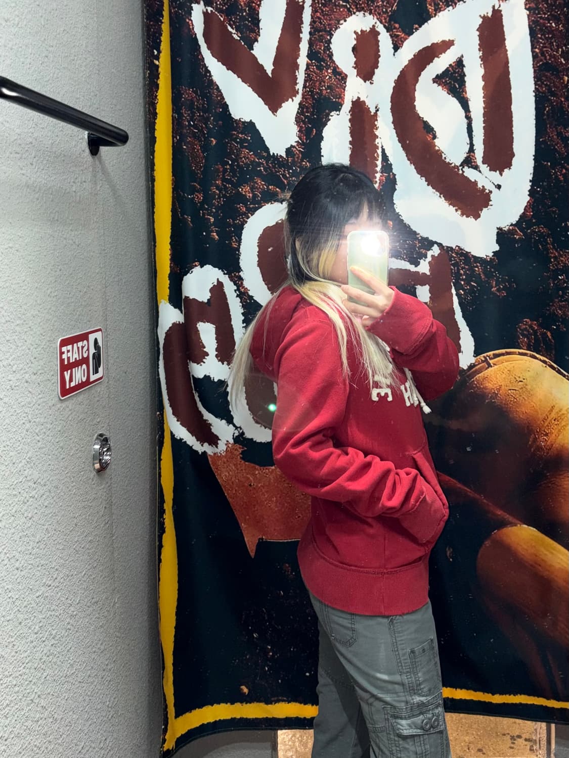 아베크롬비 레드 후드티 상품이미지3