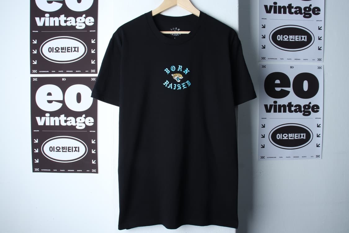 (L-XL) 본앤레이즈드 반팔 티셔츠 NFL 잭슨빌 재규어스-H33597 상품이미지2