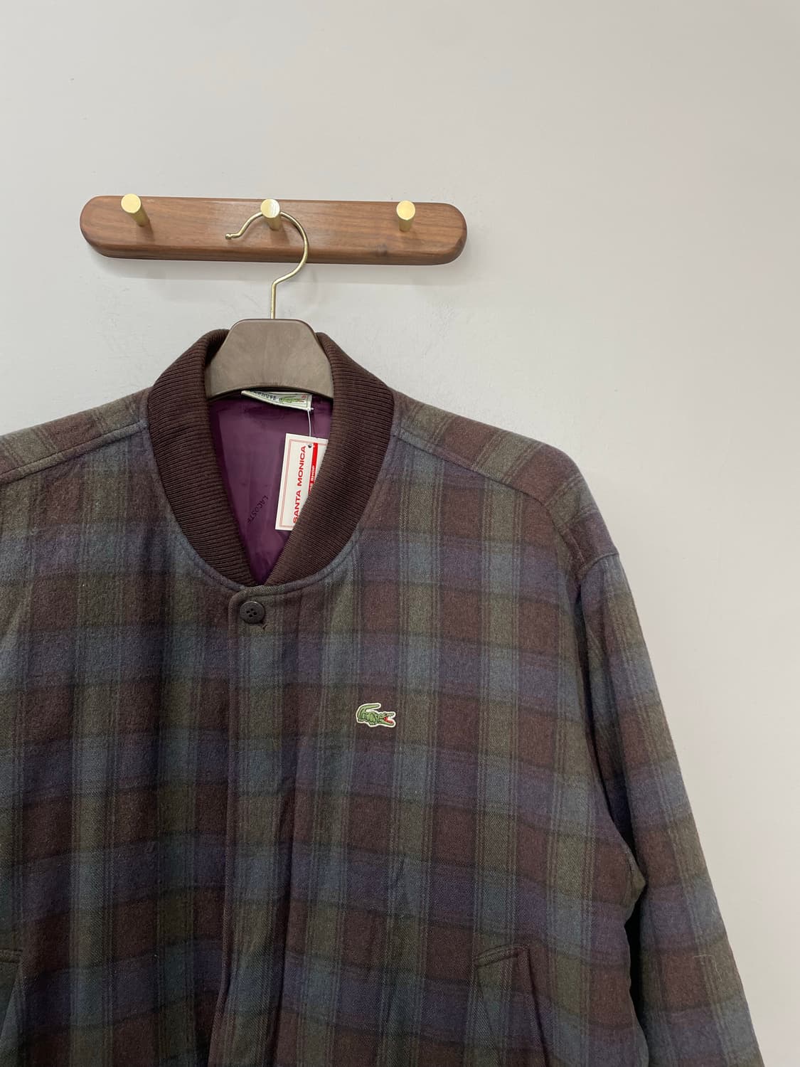 라코스테 체크 패턴 블루종 자켓 H1264 상품이미지3