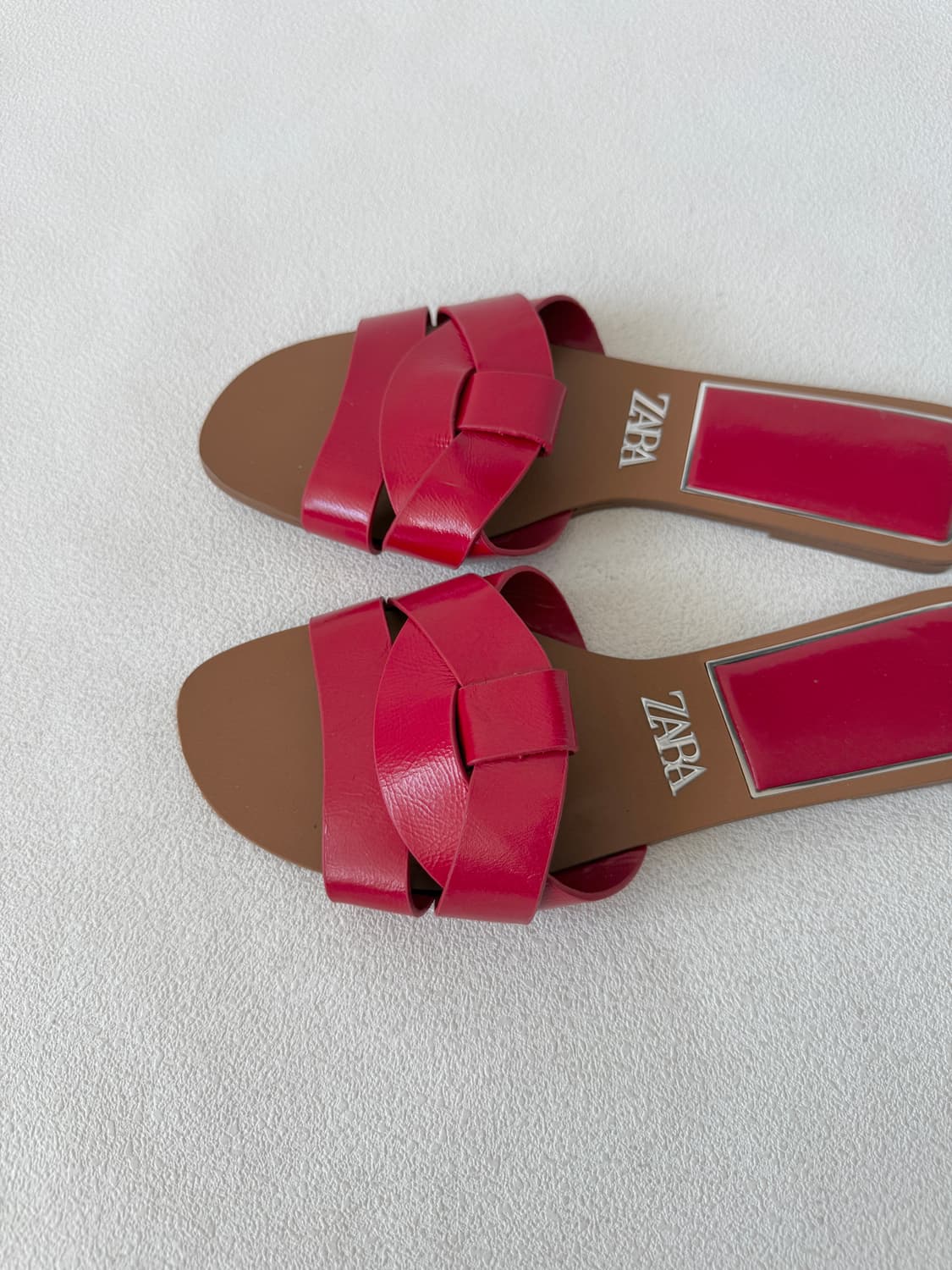 [EU37]자라(ZARA) 레더 슬리퍼 상품이미지4