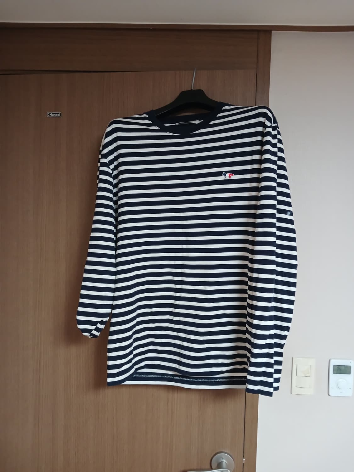 메종키츠네 스트라이프 긴팔 티셔츠 XXL(105) 상품이미지1