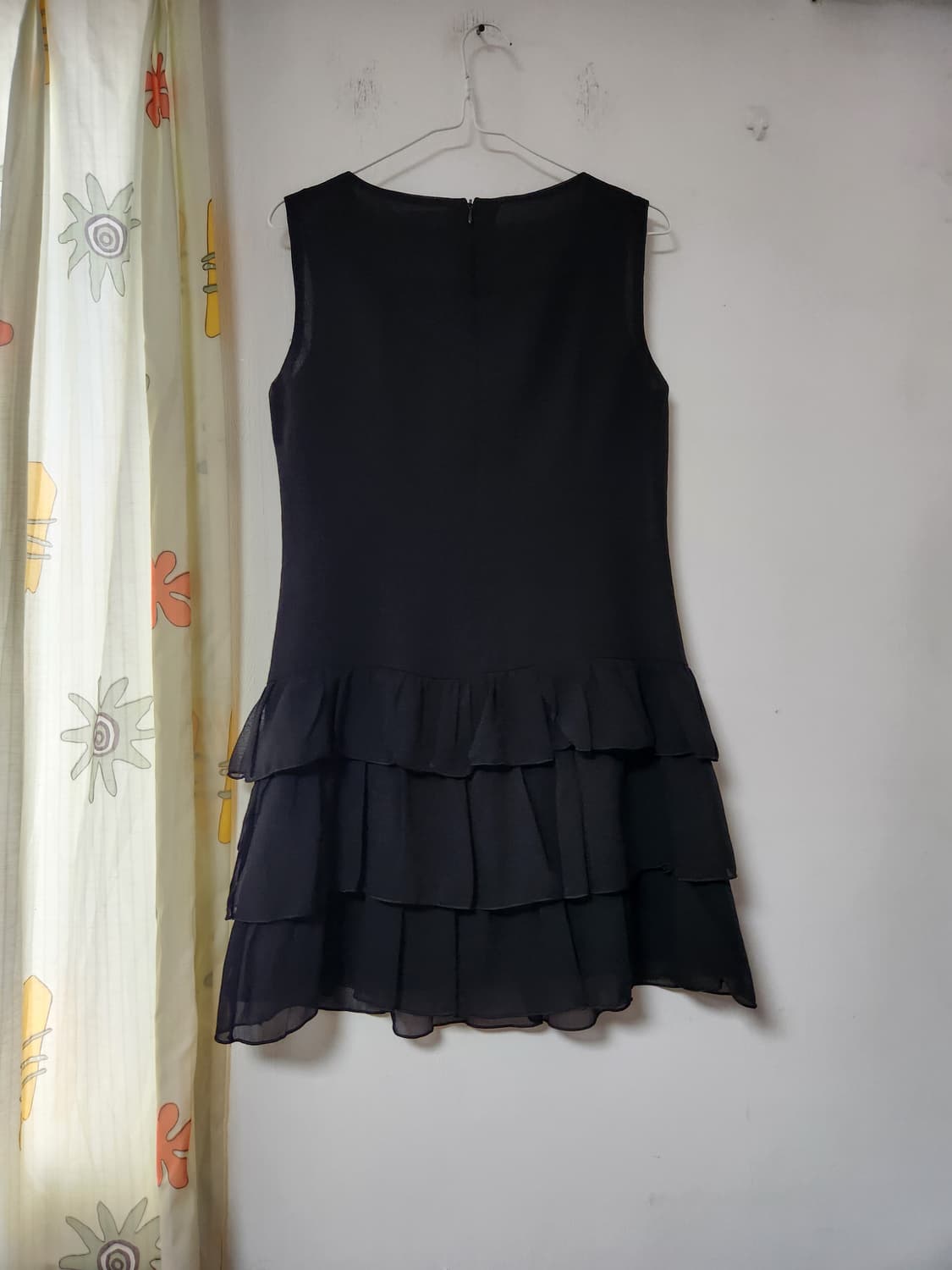 블랙 프릴 레이어드 민소매 원피스66 상품이미지2