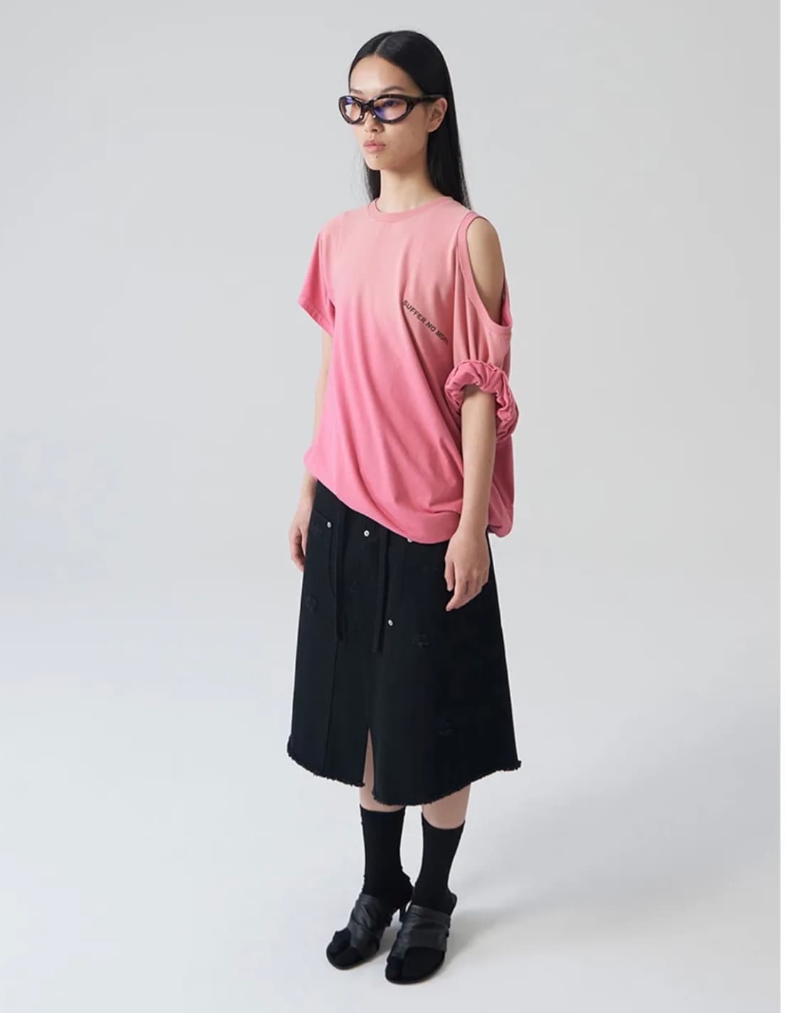 Gyeong Suffer No More Two Way Tee_Pink 상품이미지2