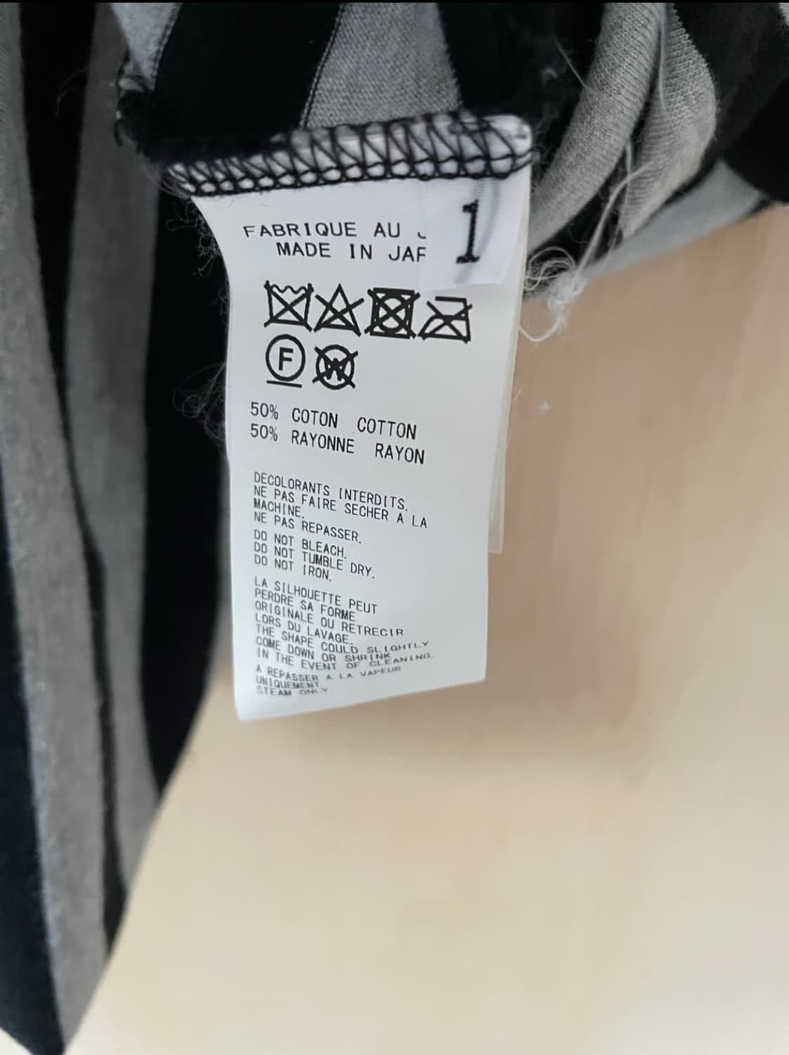 요지야마모토 컷아웃 티셔츠 상품이미지5