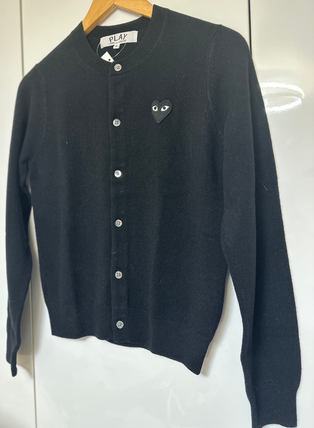 꼼데가르송 플레이 블랙와팬 울가디건 정품 상품이미지3