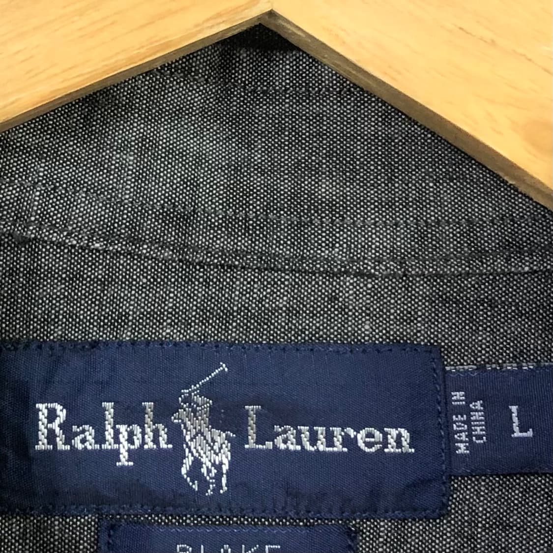 L 폴로 데님 셔츠 상품이미지3