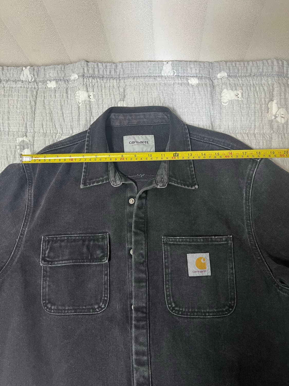 칼하트 wip 워싱 데님 셔츠 자켓 L 상품이미지7