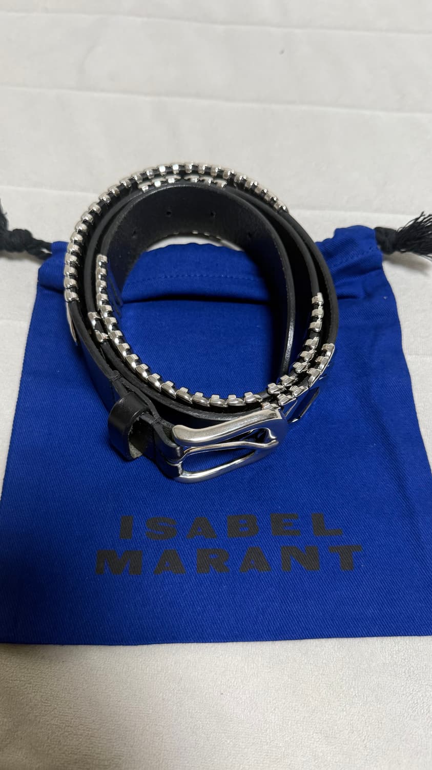 [95] 이자벨마랑 테호라 레더 벨트 블랙 상품이미지4