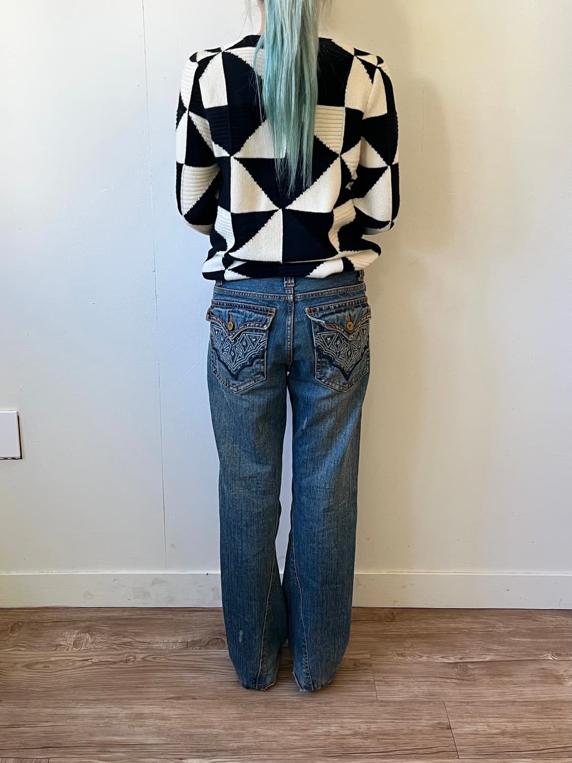NyLAus jeANS 크랙 데님 진 상품이미지8