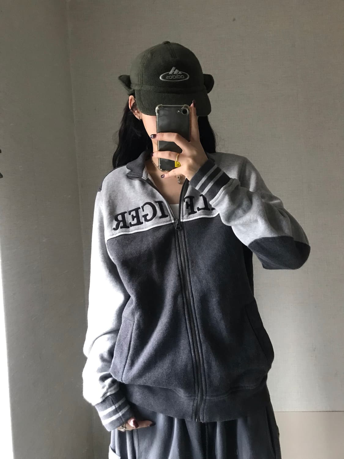 타미힐피거 빅로고 면집업 상품이미지1