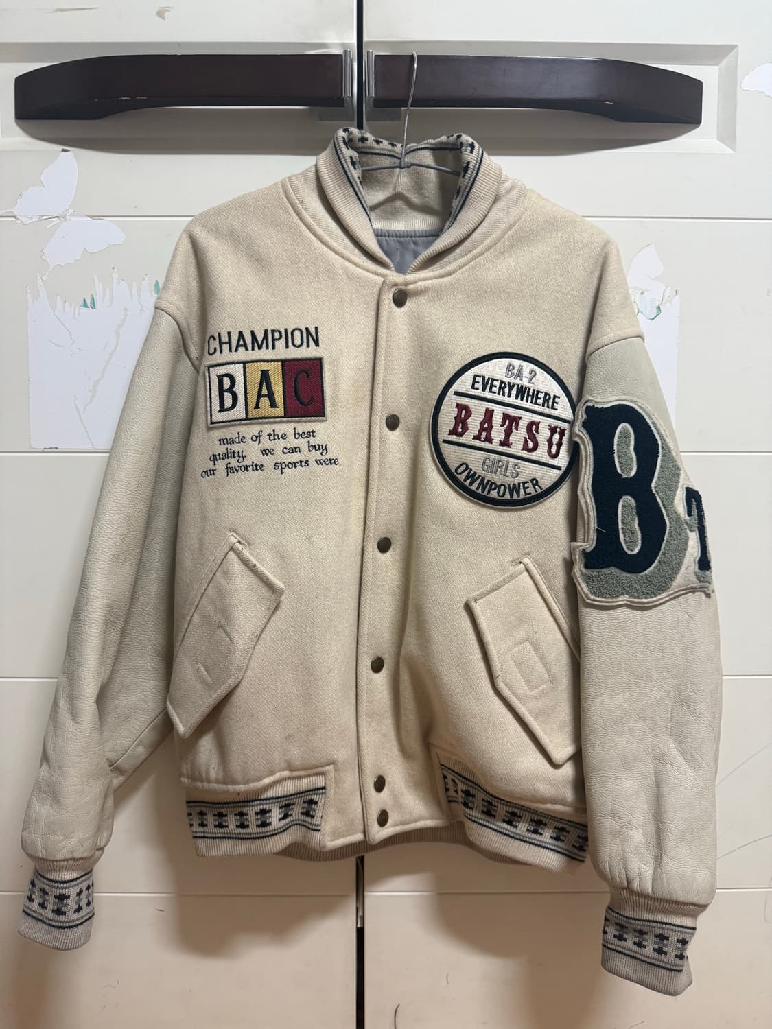 batsu 올드스쿨 바시티자켓   상품이미지2