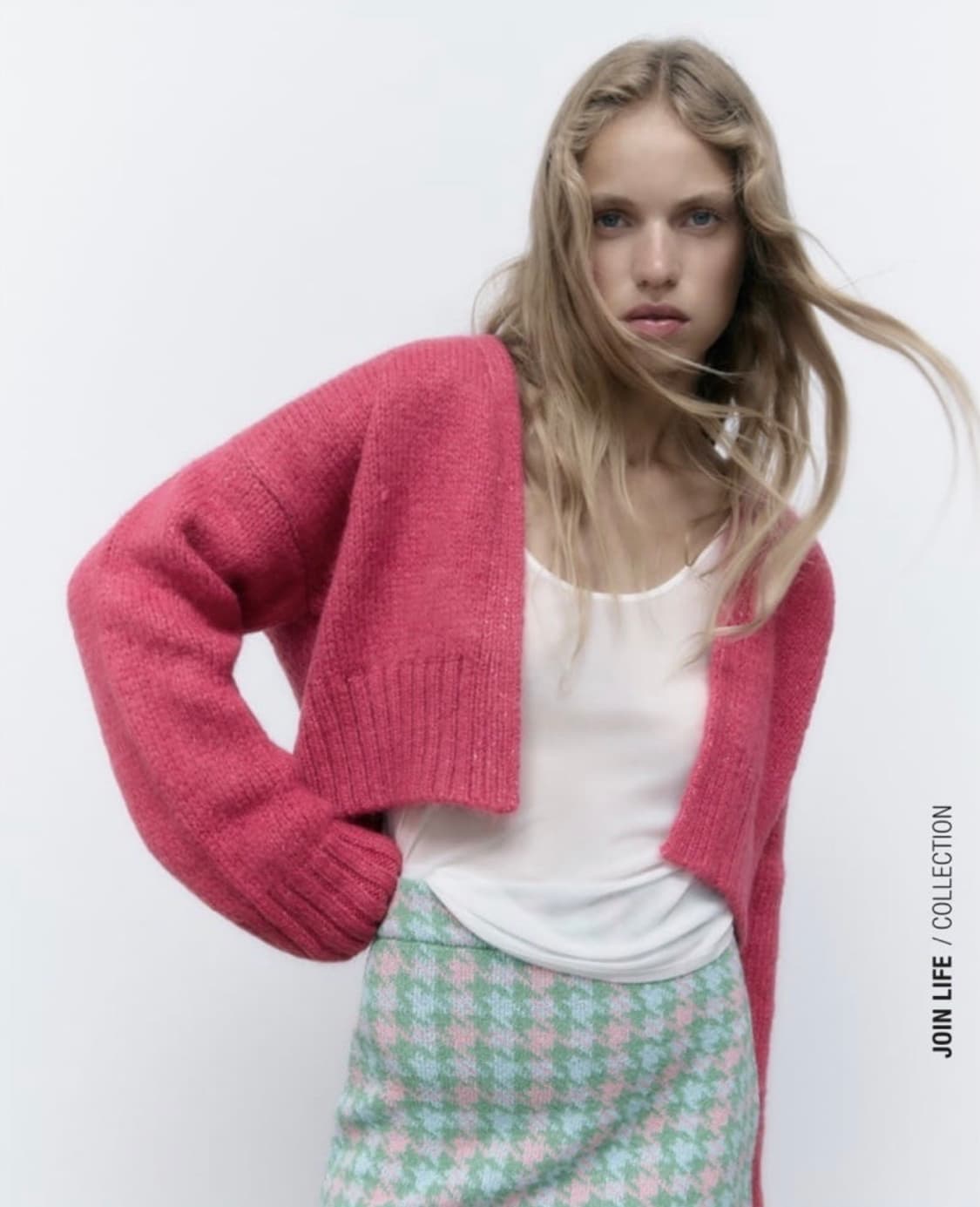 새상품) 자라 니트 크롭 가디건 자라 가디건 상품이미지2