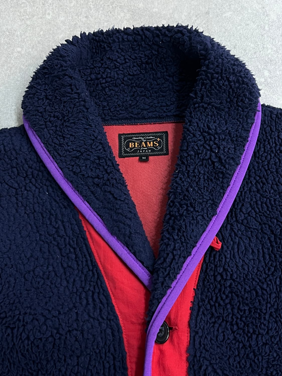 빔즈 숄카라 플리스 자켓 m사이즈 상품이미지6