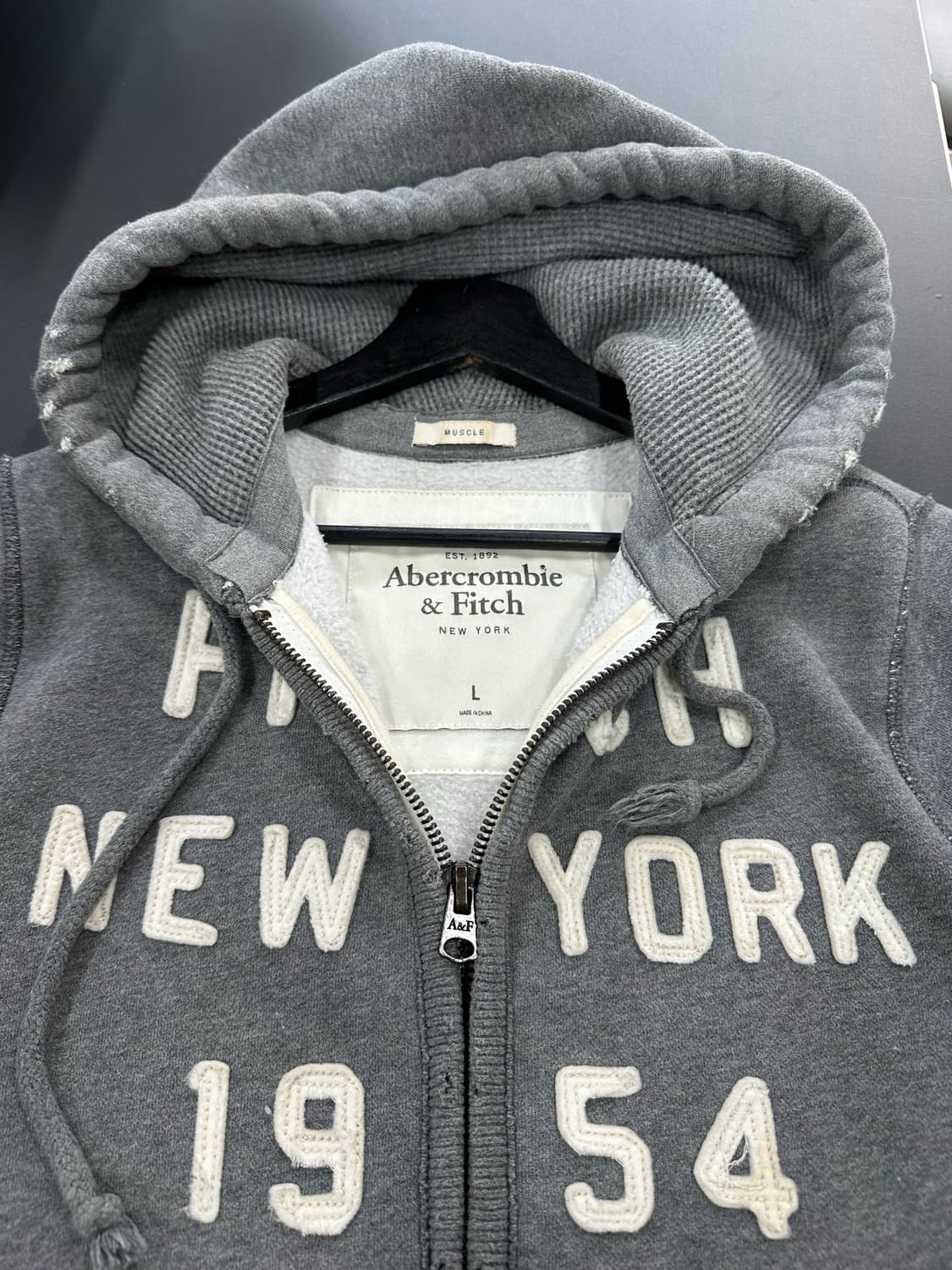 아베크롬비 머슬핏 데미지 후드집업  상품이미지6