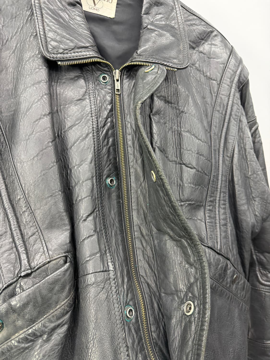 90s Valentino Uomo genuine leather  상품이미지7