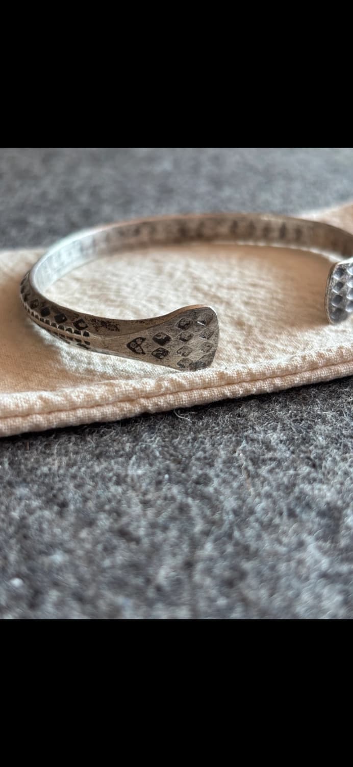 실버 오픈 뱅글 빈티지 팔찌 (새상품 / 25.5g) 상품이미지3