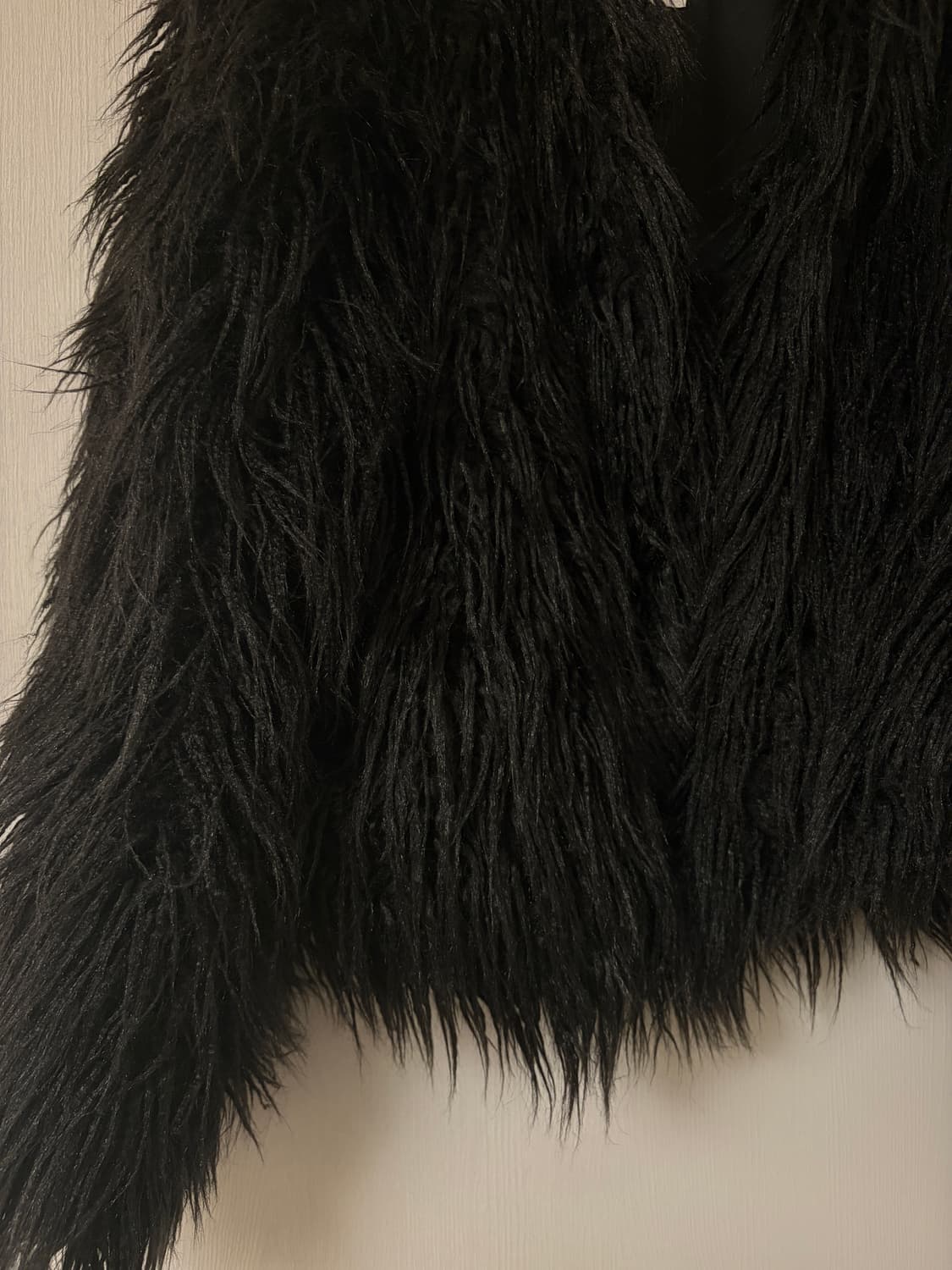 gyda 빈티지 블랙 퍼자켓 상품이미지4