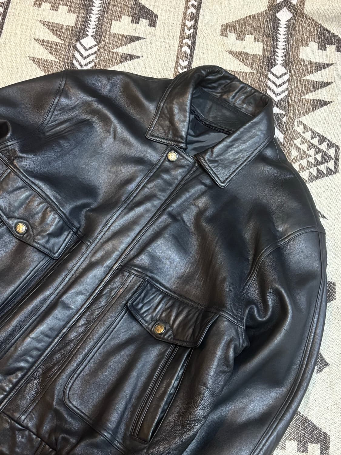 빈티지 가죽 자켓 상품이미지4