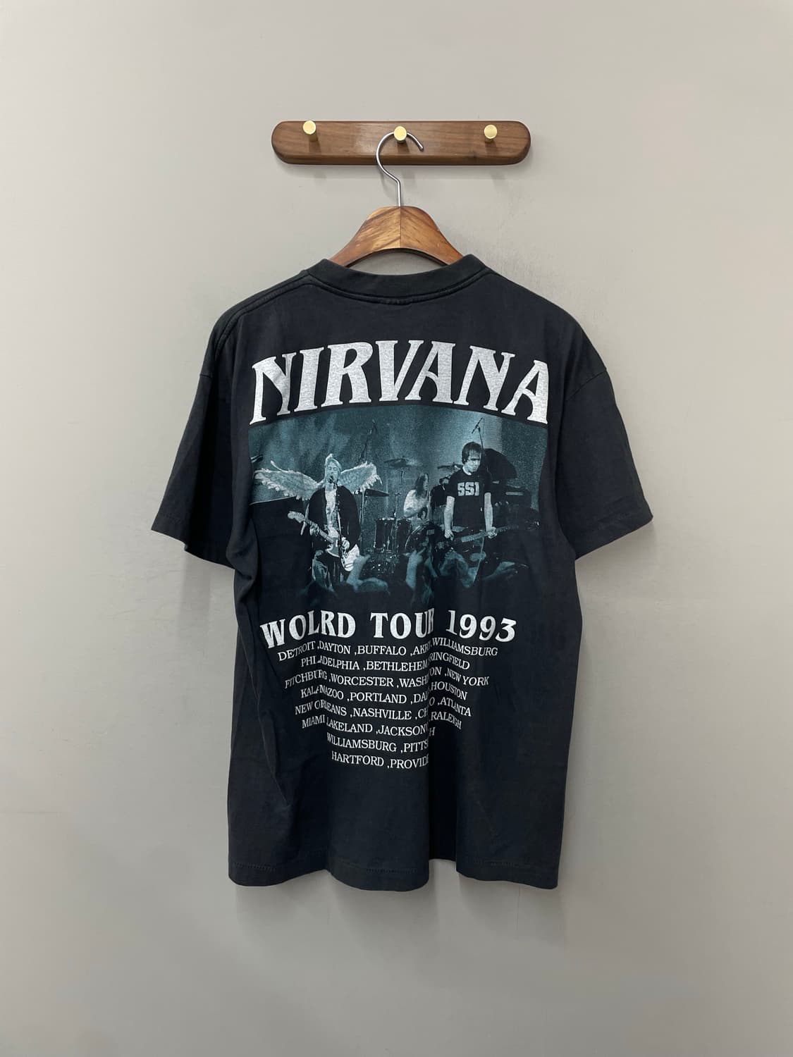 빈티지 너바나 록 밴드 프린팅 반팔 H2399 상품이미지4
