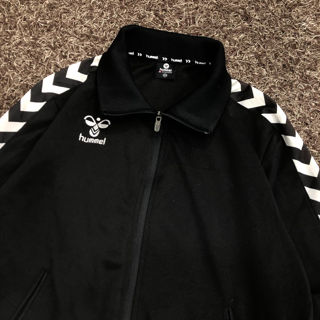 험멜 덴마크 사이드라인 로고 져지 트랙탑 상품이미지2