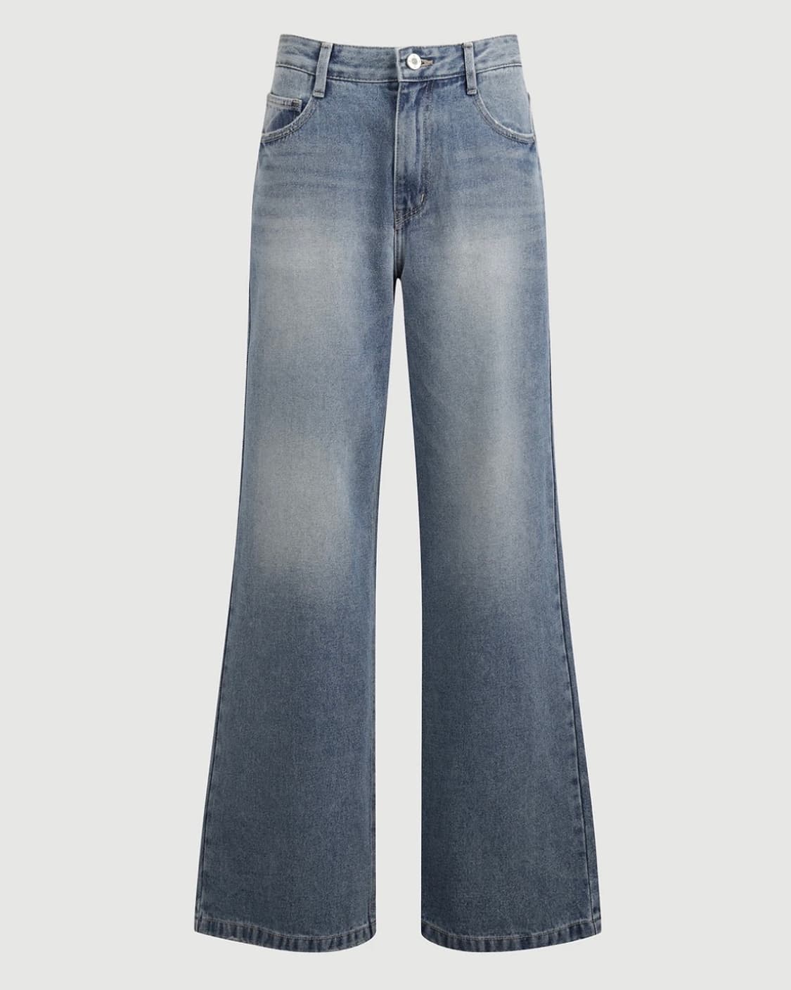 럭키슈에뜨 low rise washing wide denim pants 상품이미지3