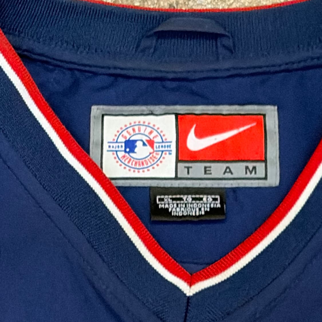 새상품급 00s 미국 빈티지 나이키 클리브랜드 인디언스 풀오버 바람막이 상품이미지5